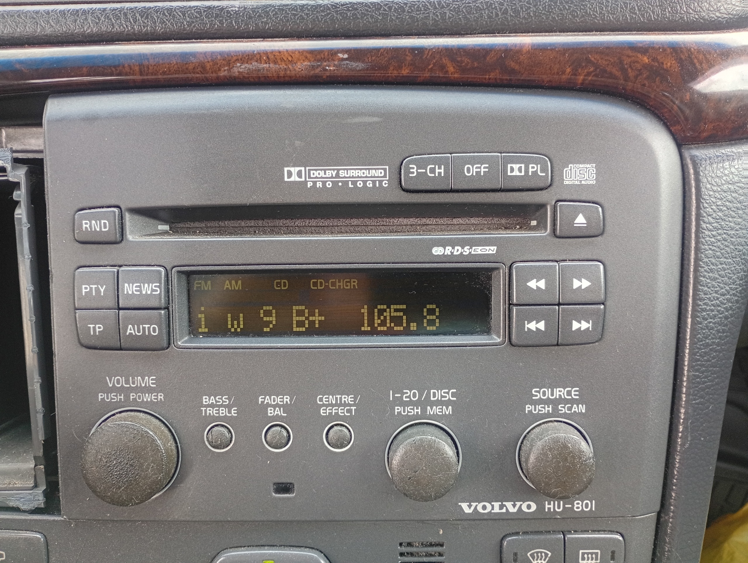 RADIO original CD fehlt code VOLVO S80 1 und 98-06