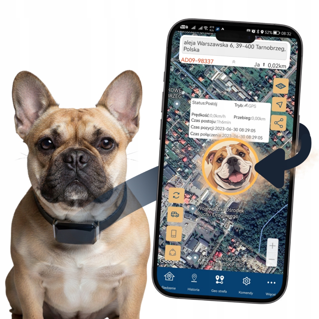 Bez Předplatného Gps Lokátor Pro Psa, Kočku, Držák Pro Android A Lovecké Potřeby