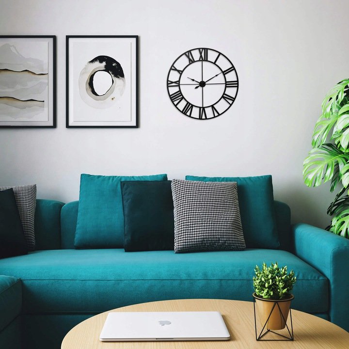 ZEGAR ŚCIENNY RETRO LOFT RZYMSKI METALOWY 50cm Marka Retoo