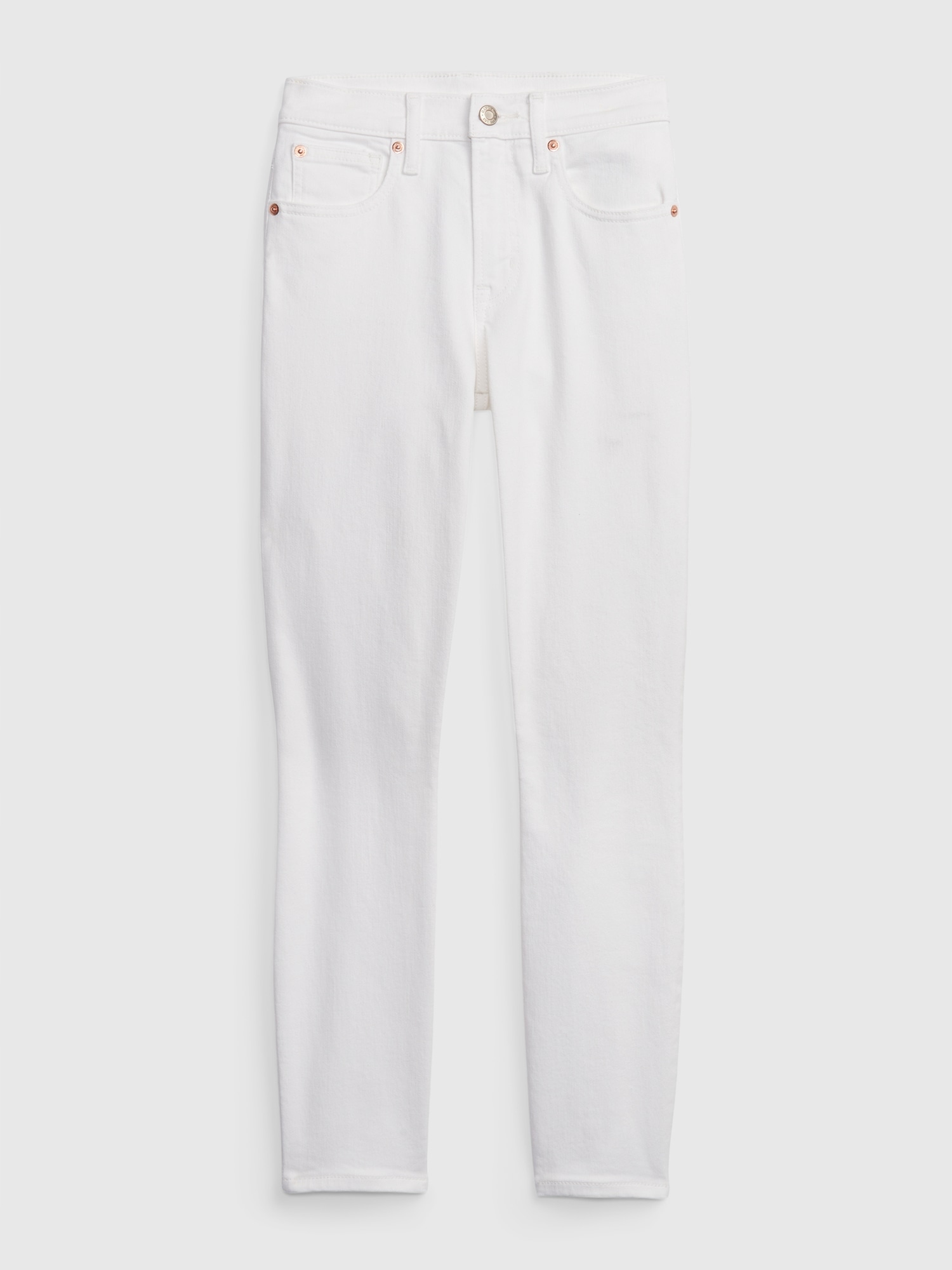 Gap Džíny true skinny mid rise bílá
