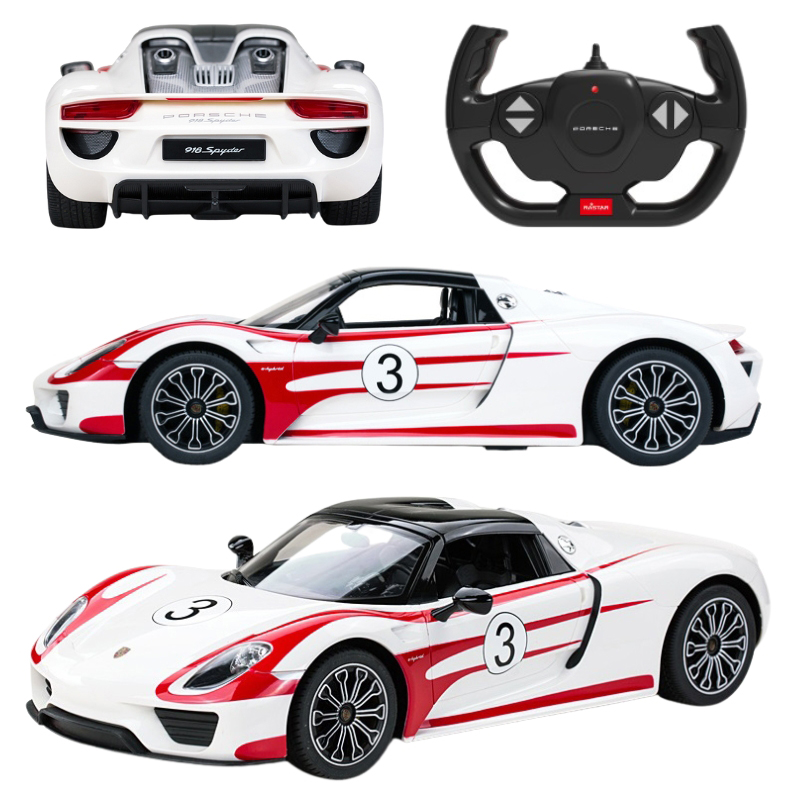 Rastar Vozidlo Auto Na Dálkové Ovládání R/c Porsche 918 Spyder Weissach