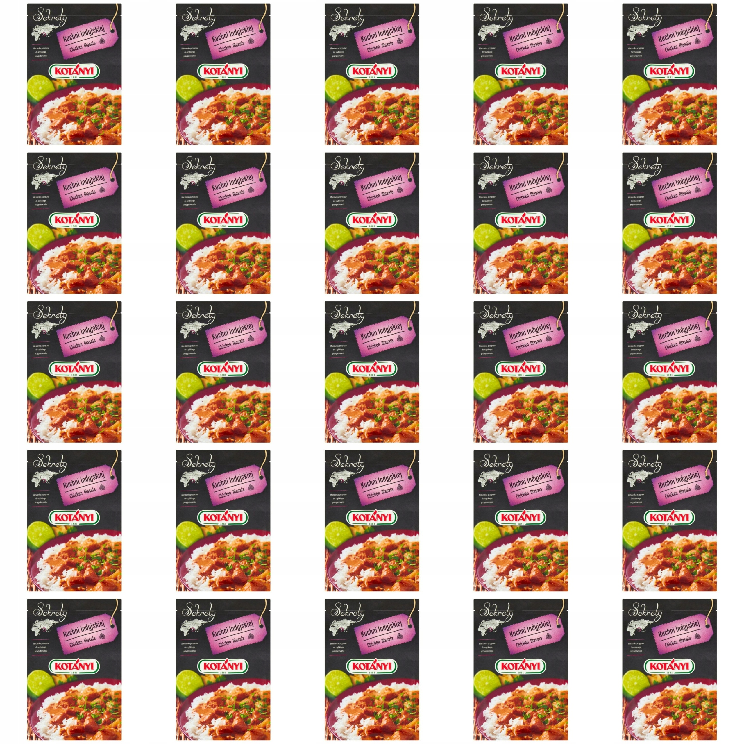 25x 20g Kotanyi Kuchnia Indyjska Chicken Masala mieszanka przypraw Karton