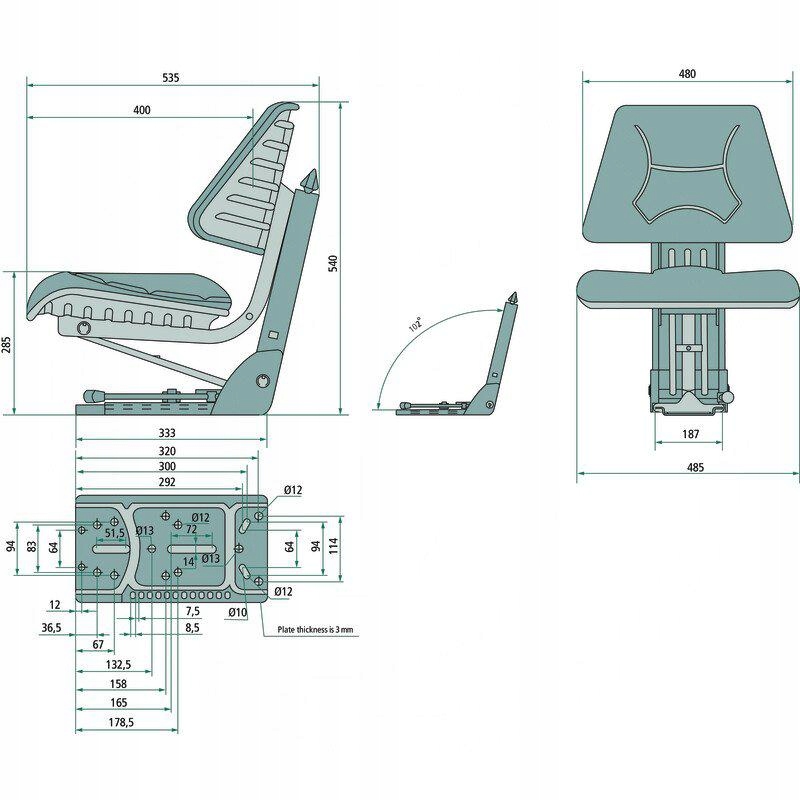 65624000061PL - Two seat Ursus C330 C360