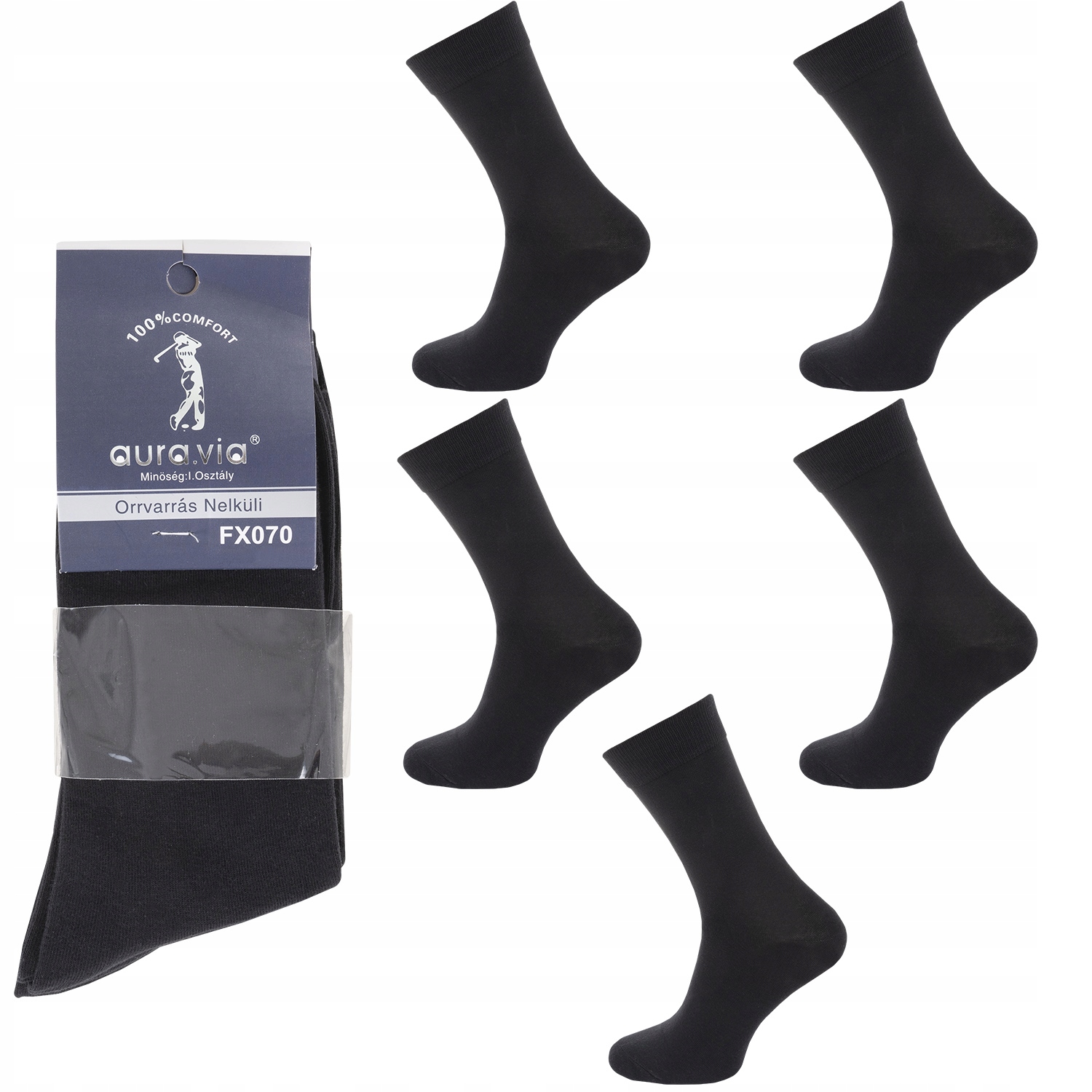 

5PAK Skarpety Bawełniane Męskie 100% Comfort 43-46