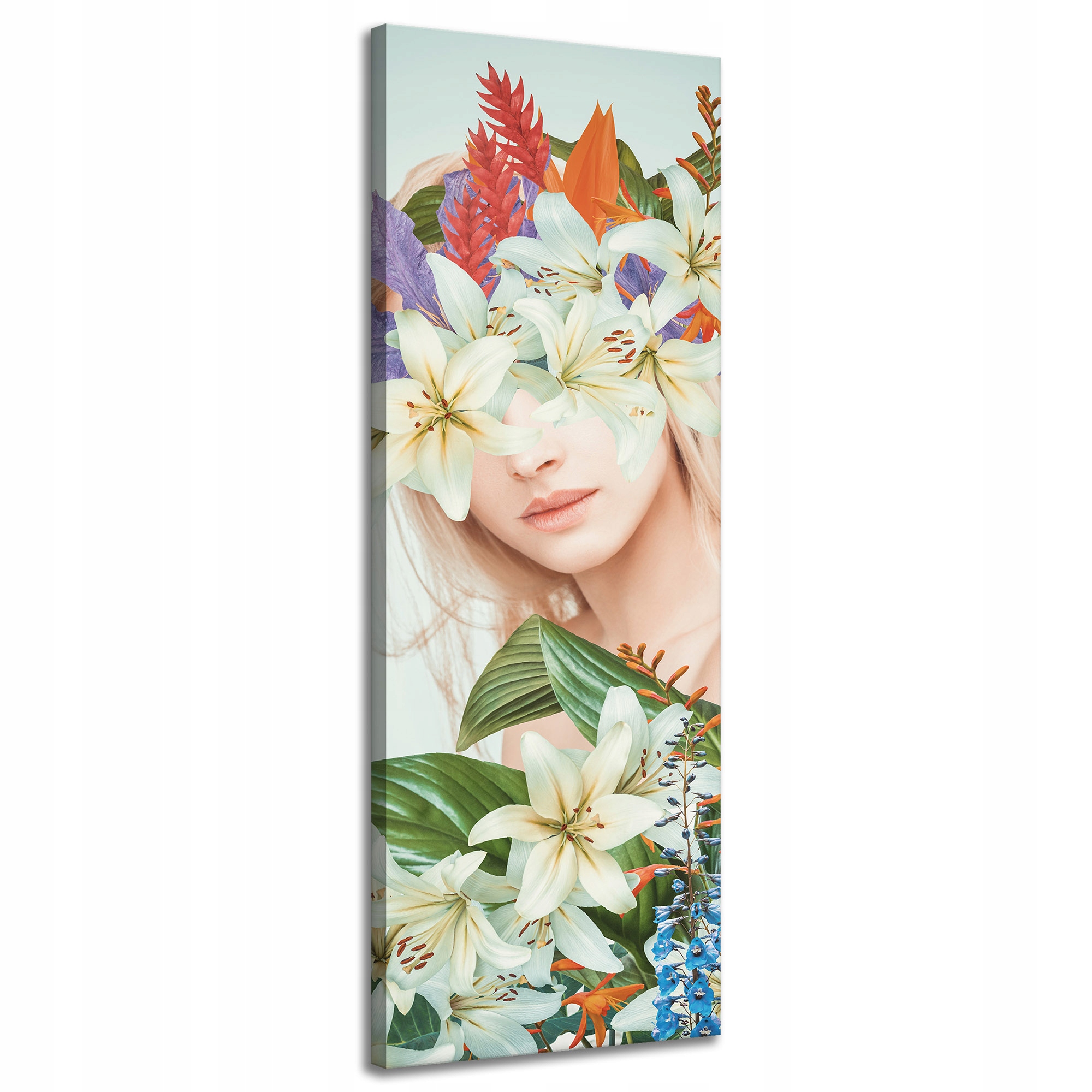Obraz na plátně Královna Květiny Žena Příroda 40x120 cm Ideální jako dárek