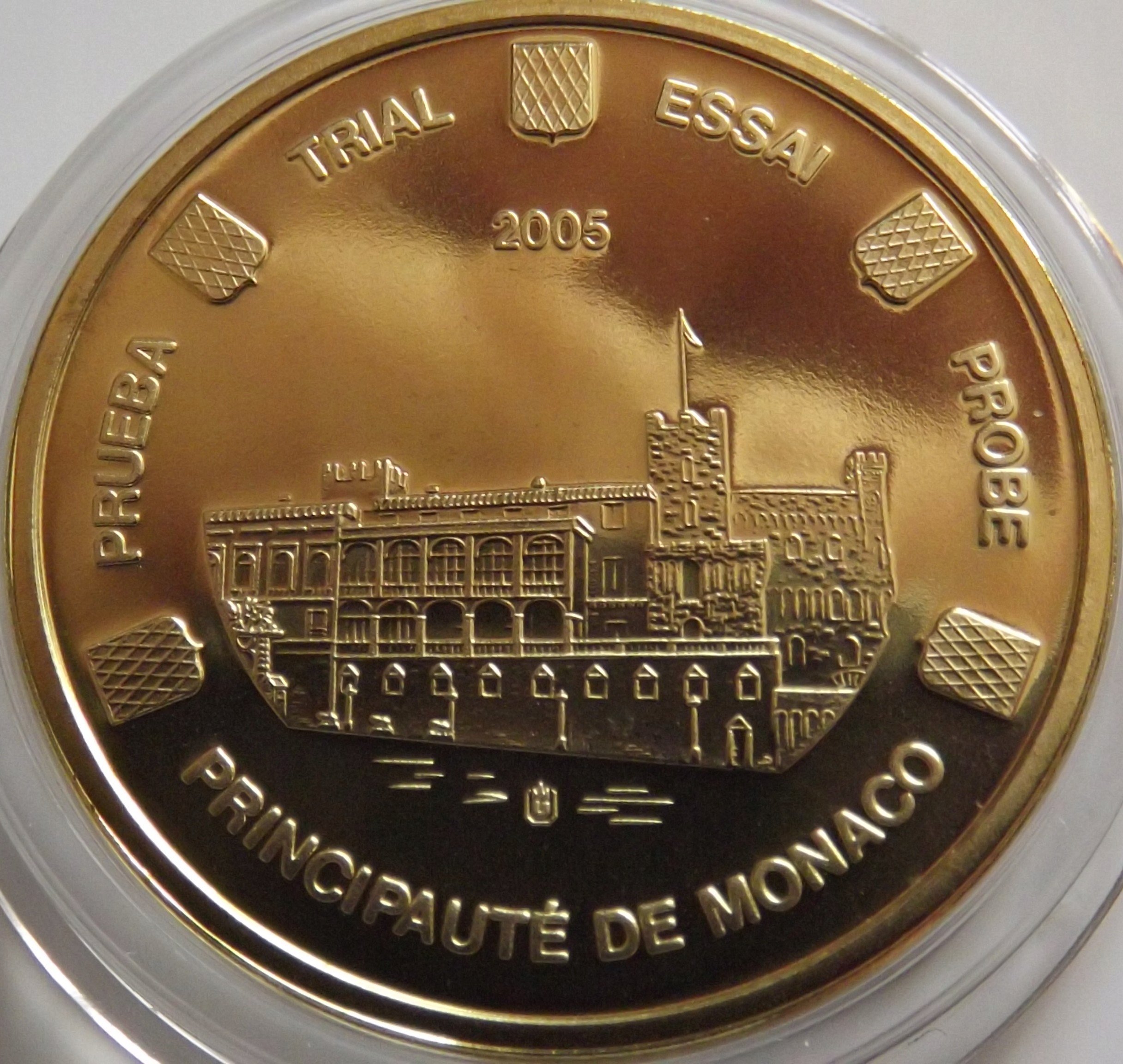 Monako 10 eurocent Próba 2005 , SPECIMEN st. UNC-