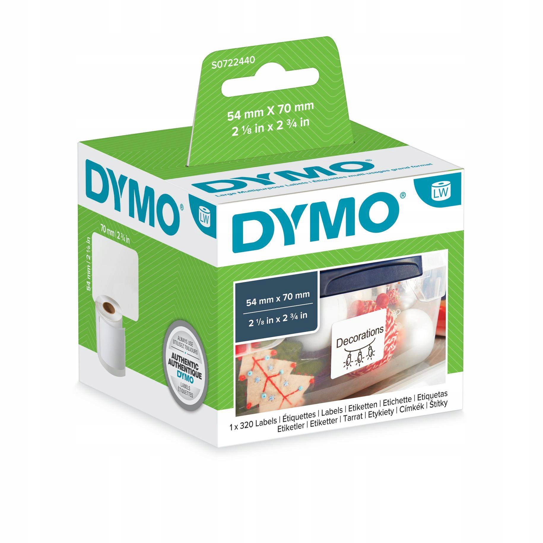 Etykiety Dymo 99015 54x70 mm 320 szt. do LabelWriter