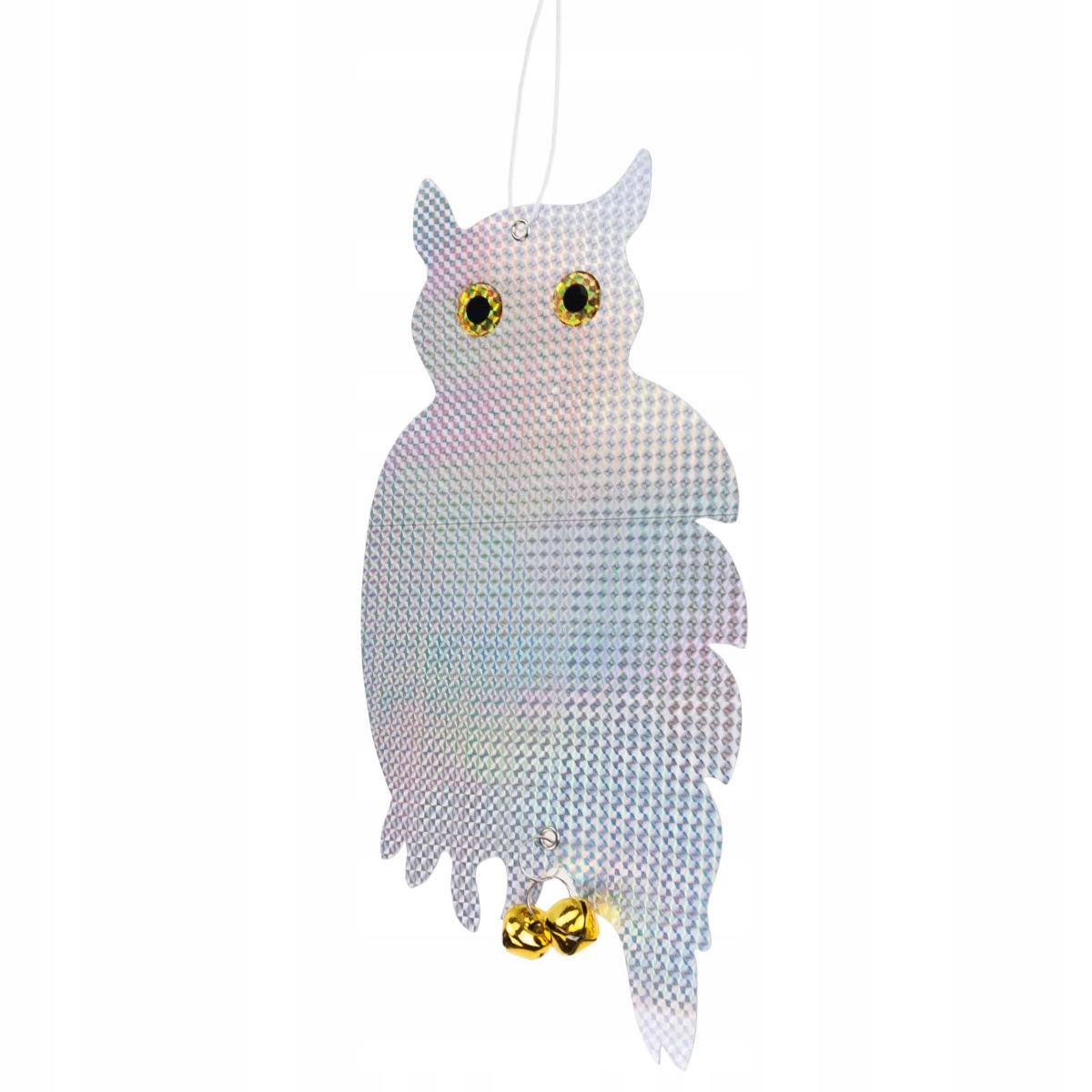 ODSTRASZACZ GOŁĘBI SZPAKÓW PTAKÓW ODBLASKOWA SOWA siedząca HOLOGRAM DZWONKI Kod producenta TG71383