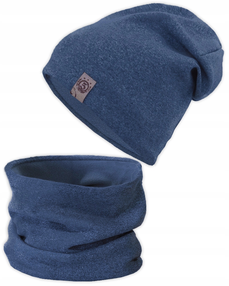 

Czapka Komin tuba Ciepł komplet zimowy Polar 52-56