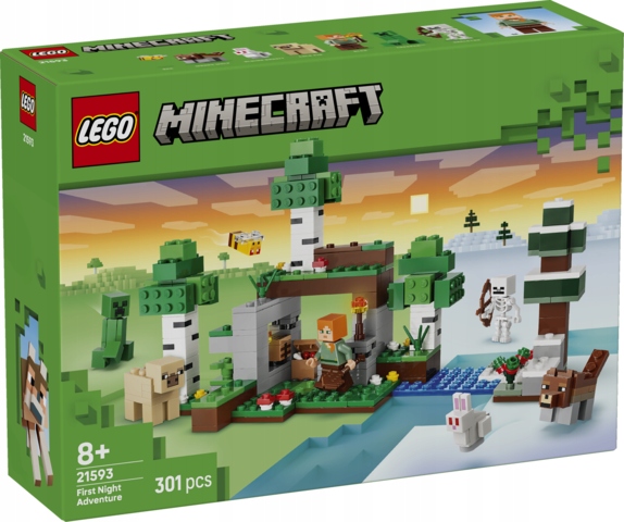 Lego(r) Minecraft 21593 – Přežití První Noci