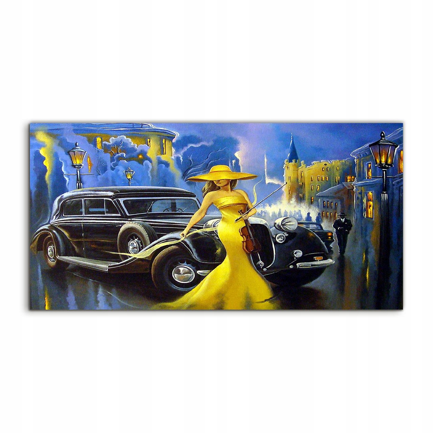 

Fotoobraz 140x70 na prezent Miasto Ulica Kobieta