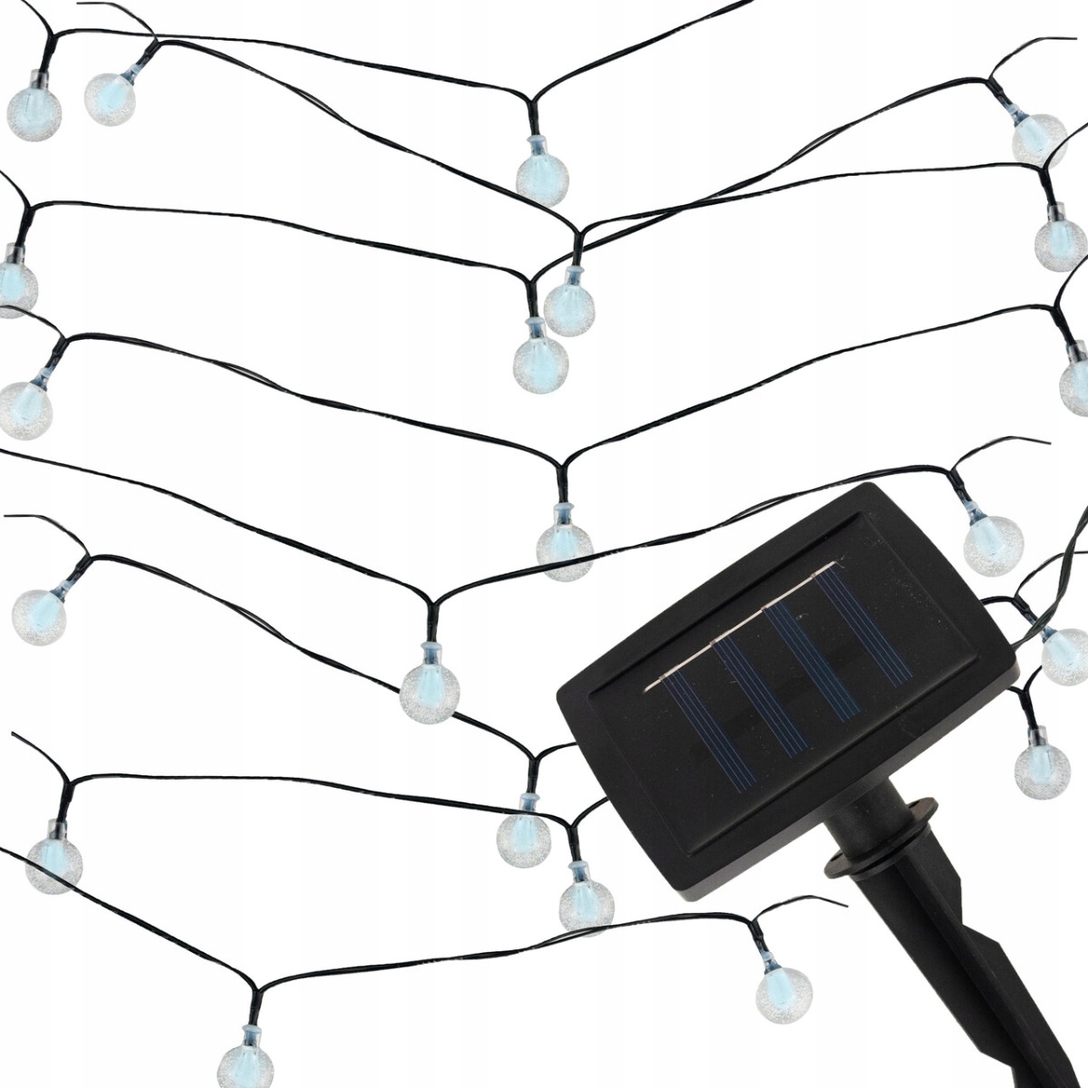 GIRLANDA SOLARNA LAMPKI SOLARNE 20LED 5M OGRODOWA NA BALKON sznur ŚWIETLNA EAN (GTIN) 5901291555468