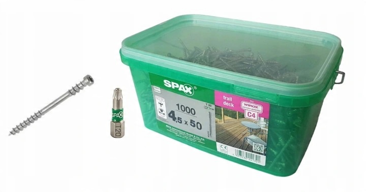 

Spax wkręty do deski tarasowej C4 4,5x50mm Box 2