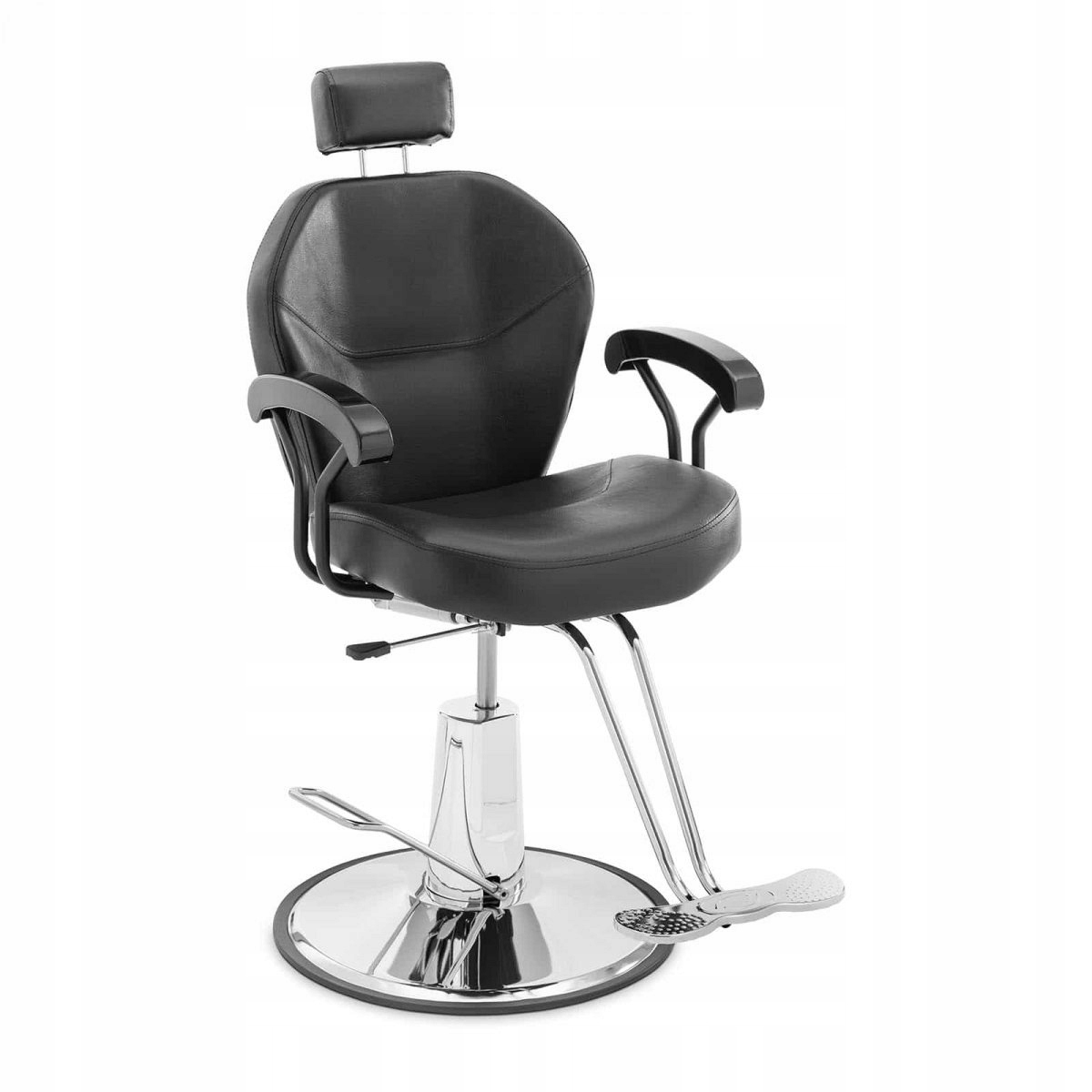 Barberské kosmetické kadeřnické křeslo s opěrkou hlavy a podnožkou Physa...