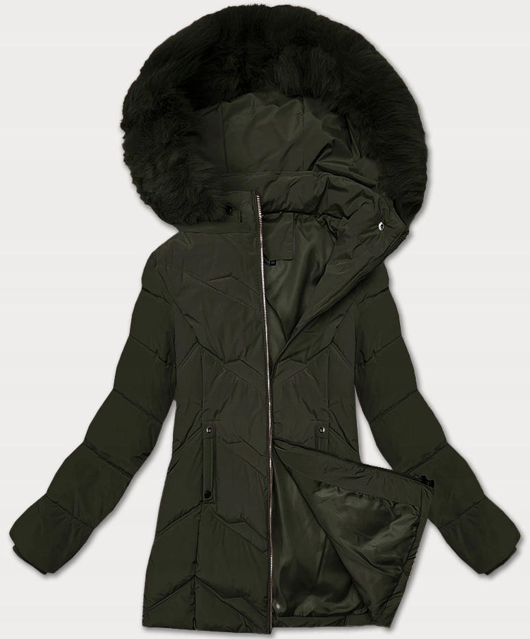 Zimní Bunda Kapuce B8300 Khaki 50