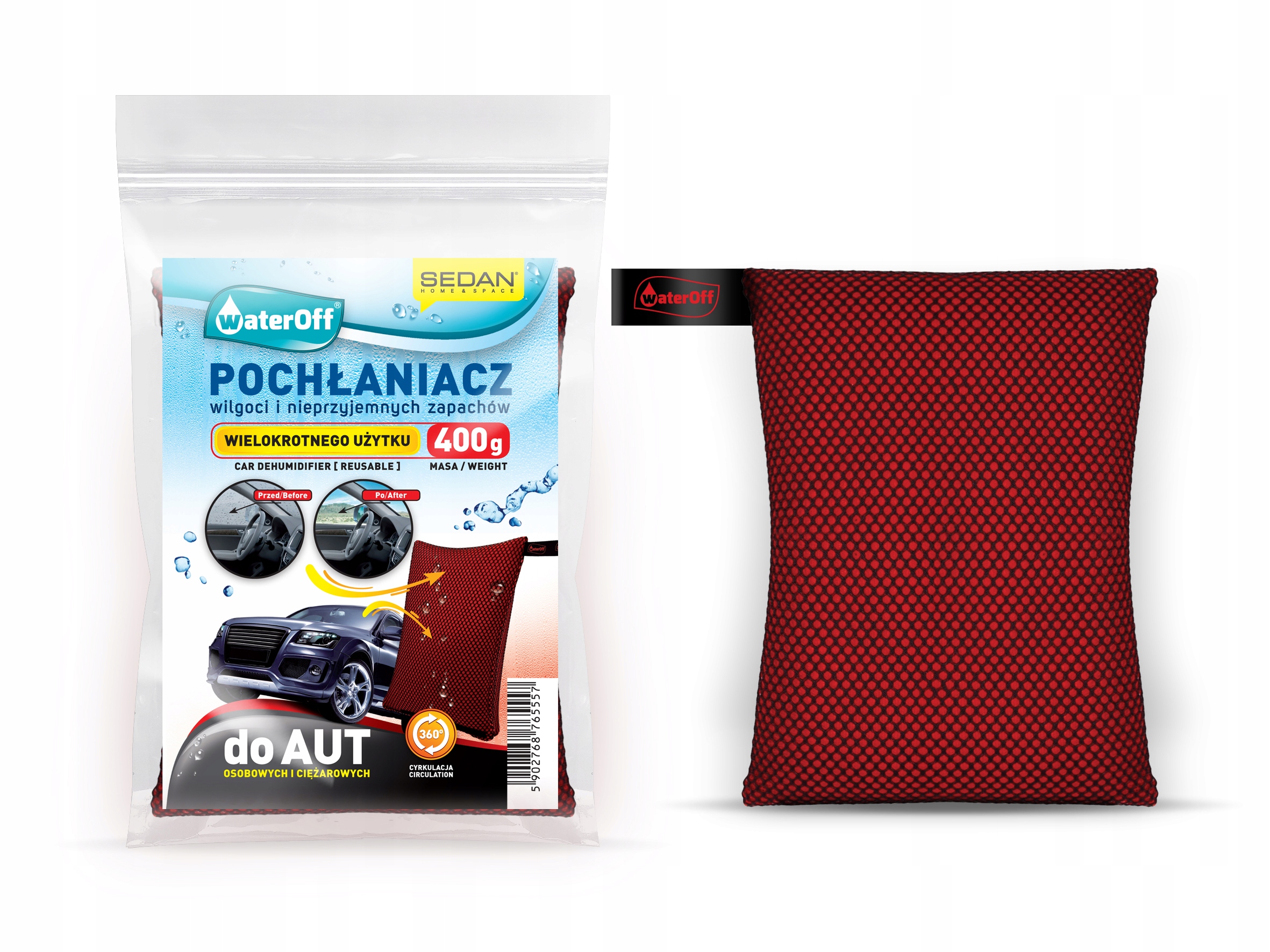 

Pochłaniacz Wilgoci WaterOFF do Auta odnawialny