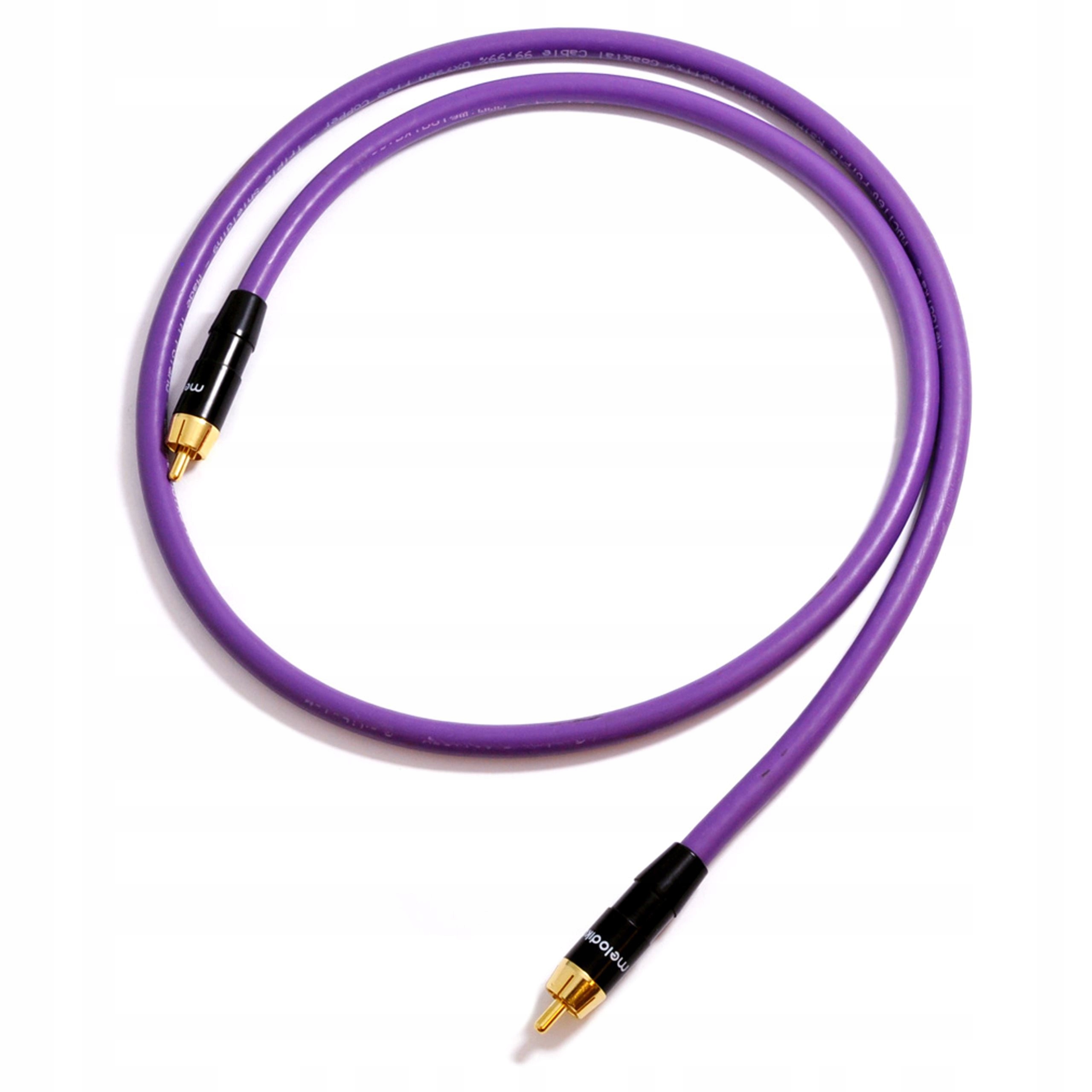 MELODIKA MDSW150 PURPLE RAIN KABEL DO SUBWOOFERA RCA - RCA CINCH OFC 15m Rodzaj standardowy (RCA - RCA)