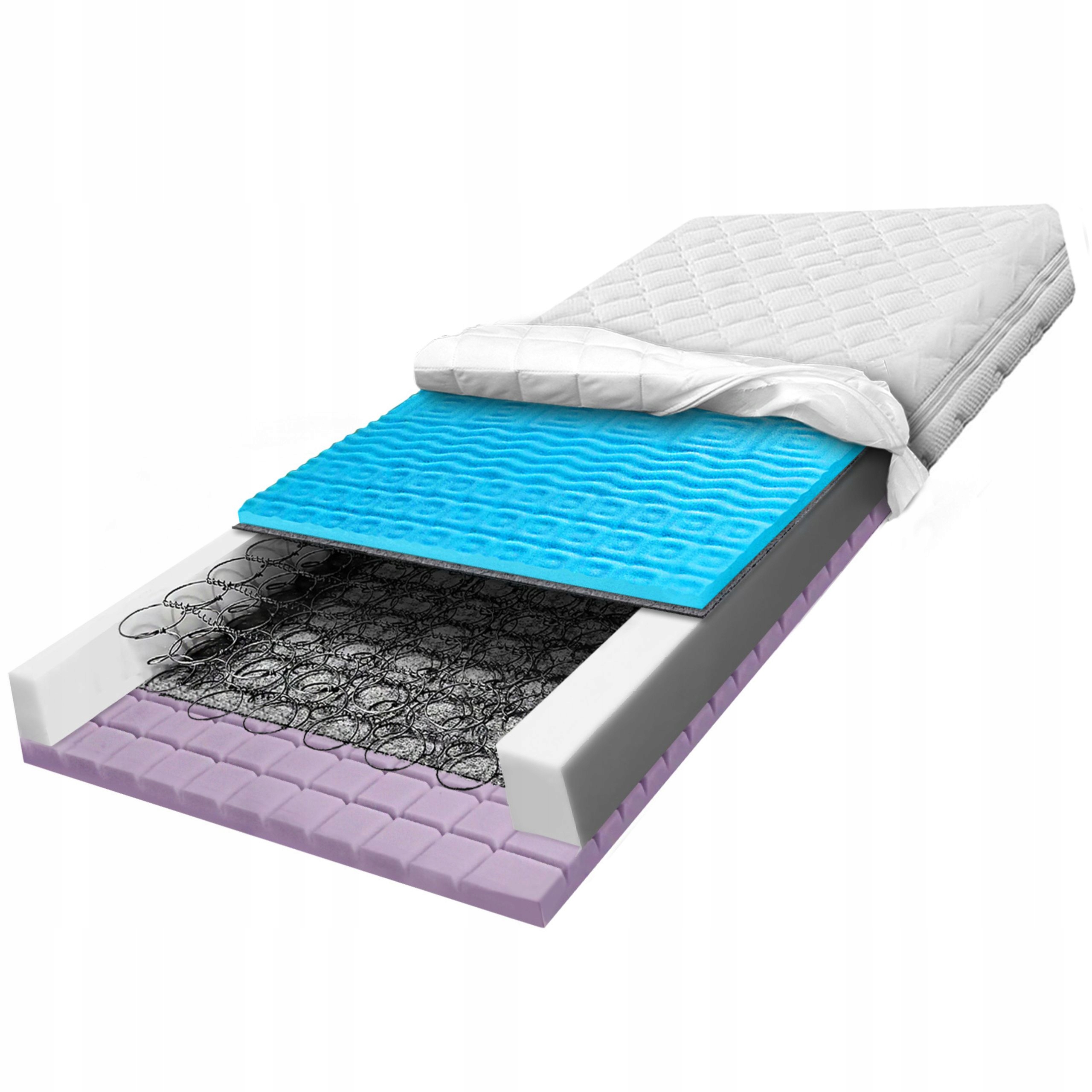 Bonellový matrac 130x200 trefový 7 zónový s masážnou penou H3 22 cm