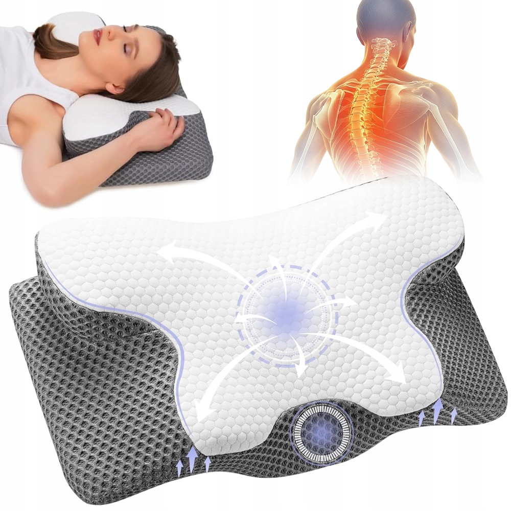 Ortopedyczna Poduszka Pod Kark, 2 W 1, Ergonomiczna Poduszka Do Spania