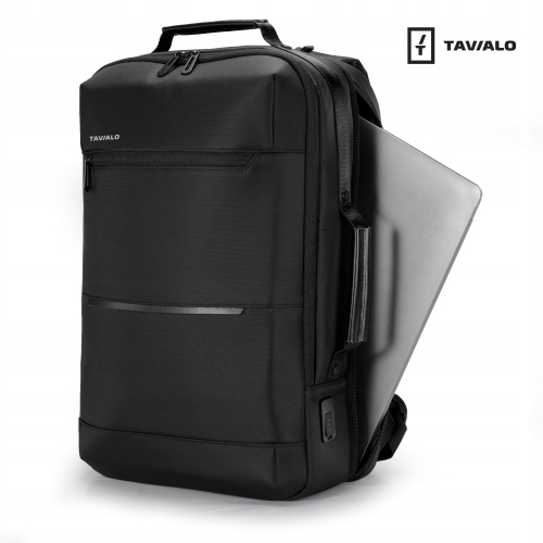 Batoh na firemní notebook do práce, na cesty, odolný, černý, Tavialo S&r