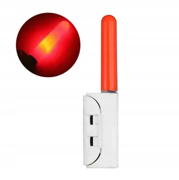 Świetlik Elektroniczny Led czerwony bateria CR425
