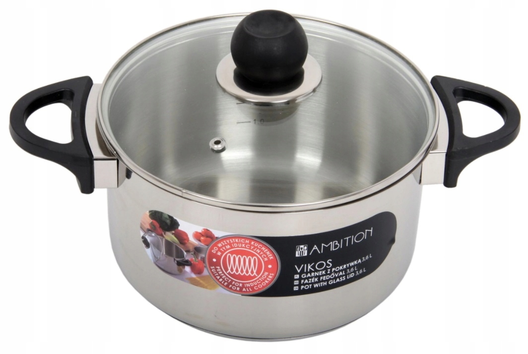 

81258 Ambition Vikos Garnek Z Pokrywką 20 CM 3,4 L