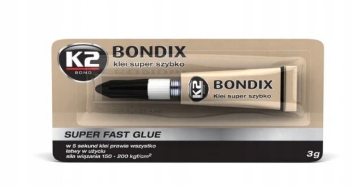 K2 Bondix 3G. B1000 Uniwersalny 15-SEKUNDOWY Klej