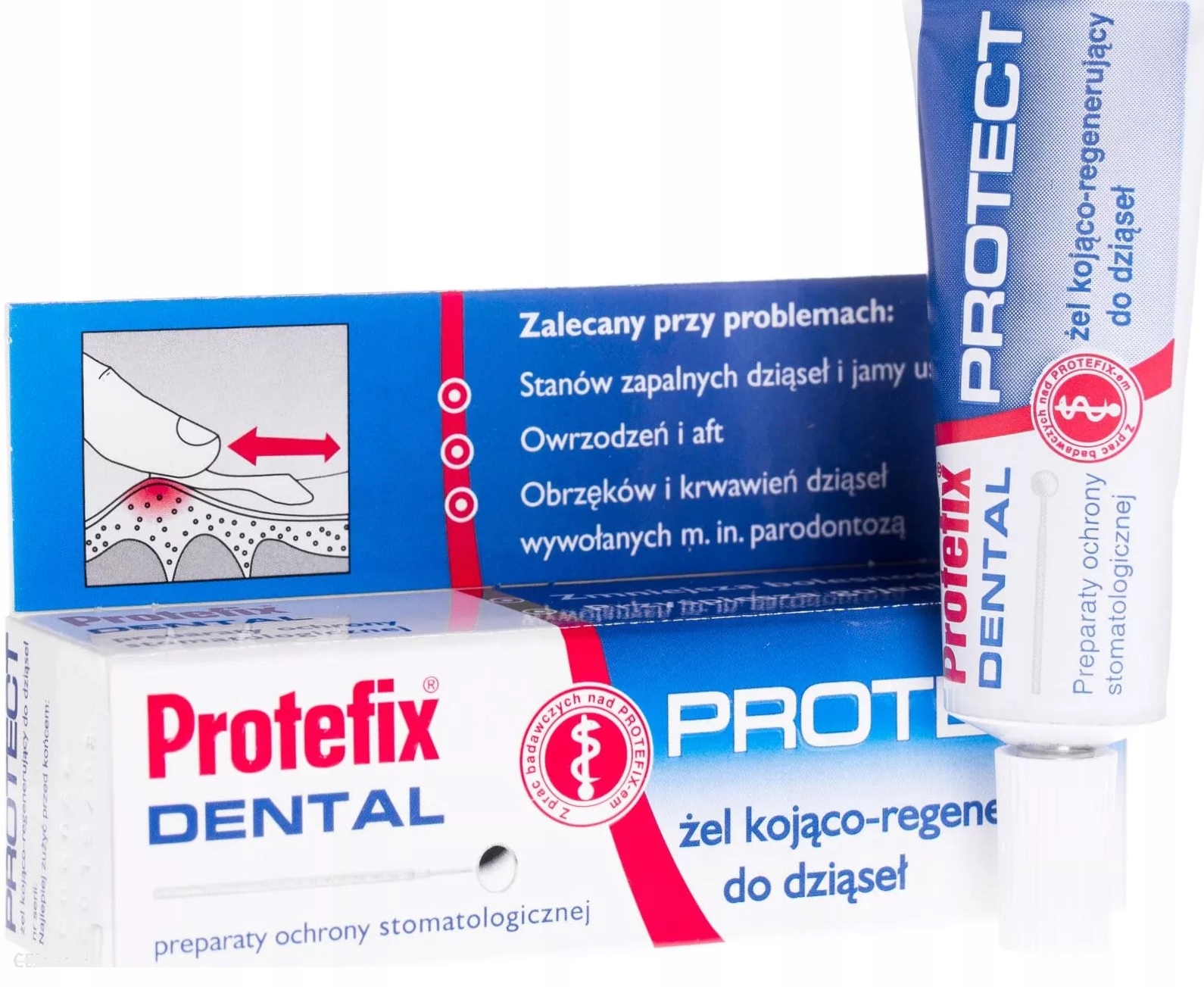 

Protefix Dental Żel Kojąco-regenerujący Do Dziąseł