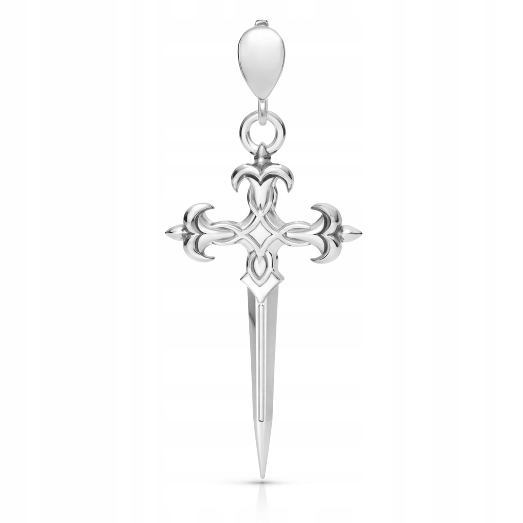Stříbrný 925 přívěsek – přívěsek na náhrdelník Dýka Symbol boje