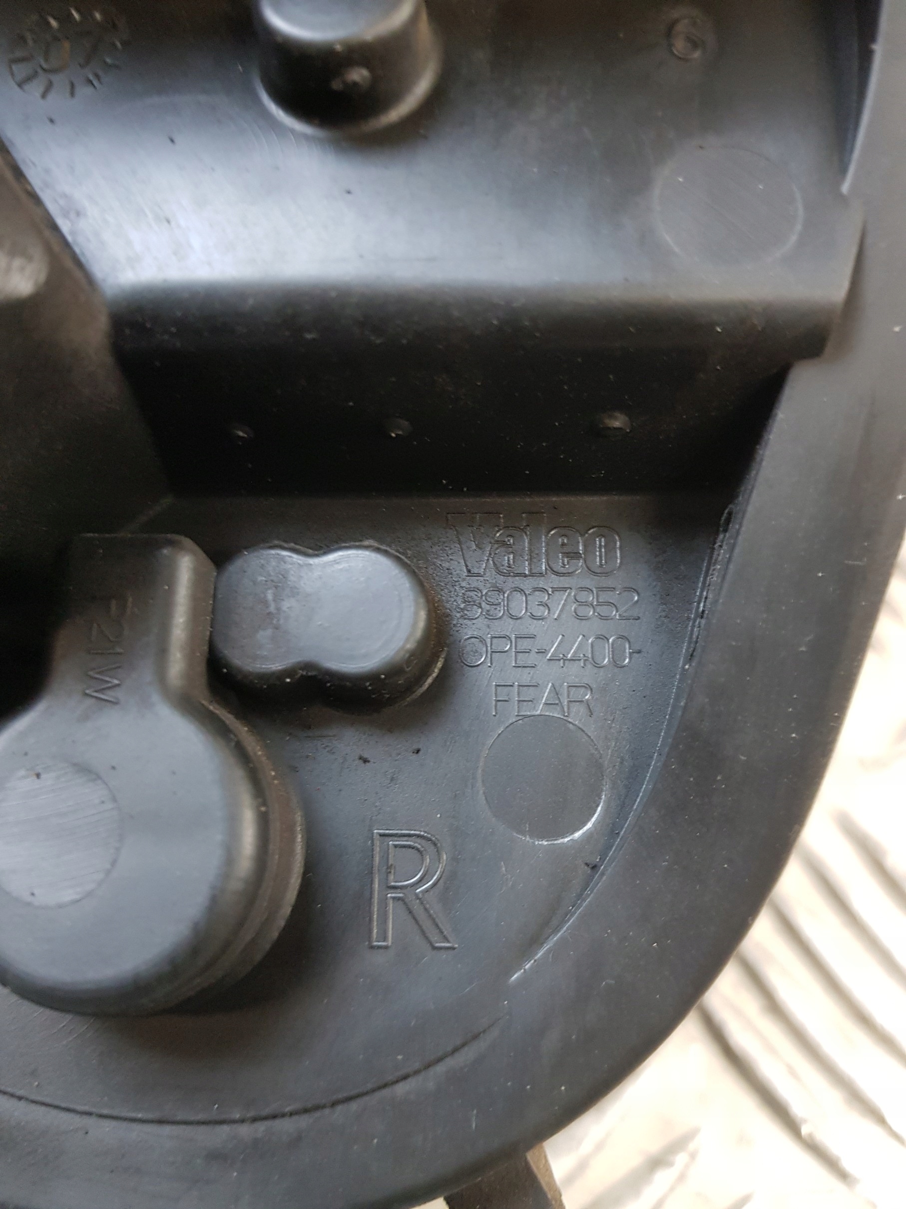 light housing right rear part 89037852 OPEL CORSA D 07R