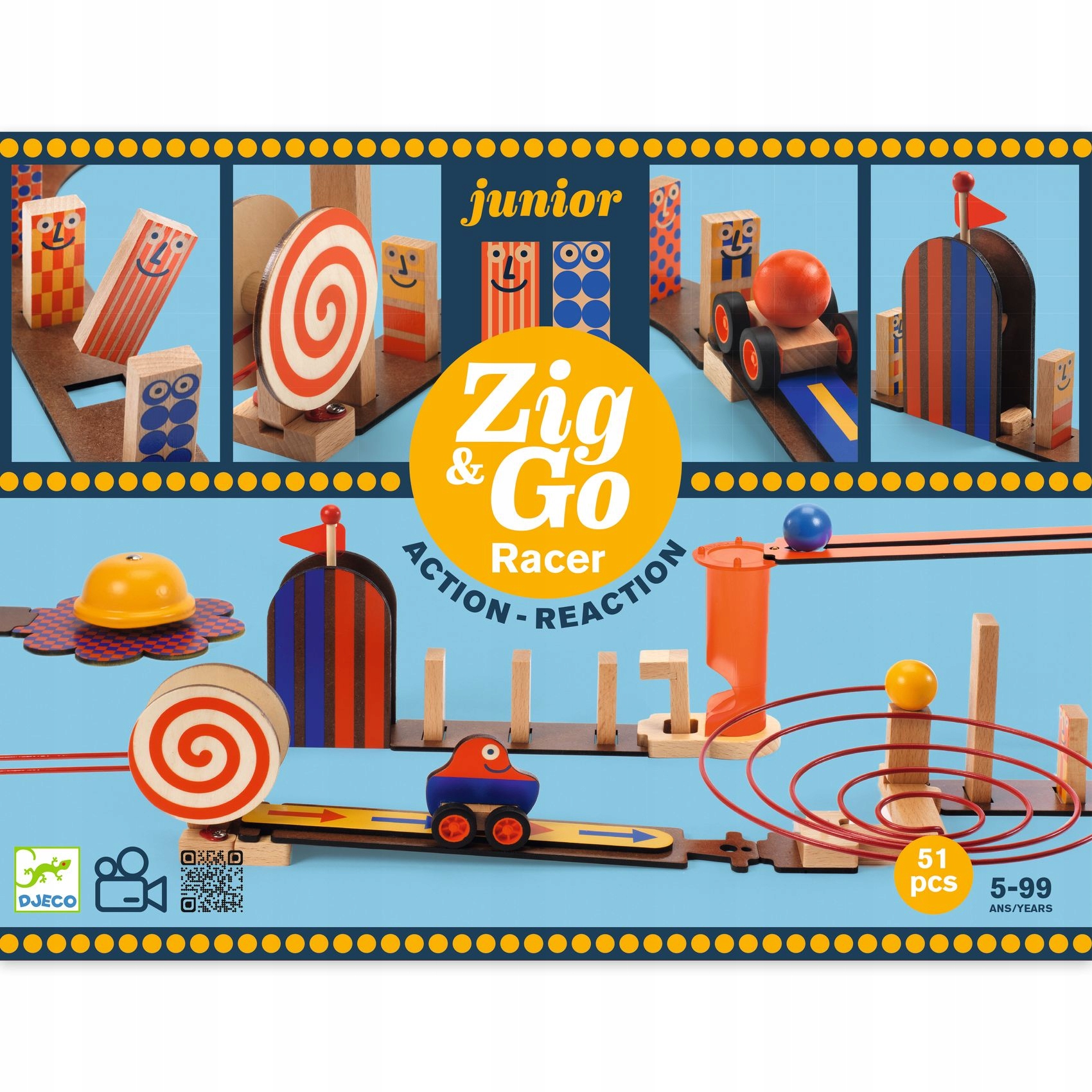 

Djeco Tor Kulkowy Zig & Go konstrukcyjny 51 el