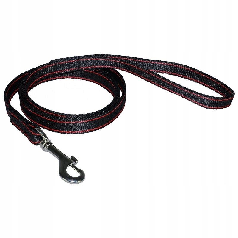 

Chaba Smycz Dla Psa Taśma 30mm Czarna/czerwona