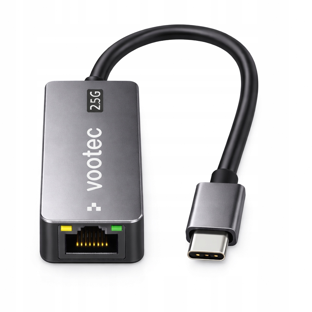 Adapter USB-C RJ45 LAN Ethernet Karta Sieciowa 2.5Gbps RTL8156BG