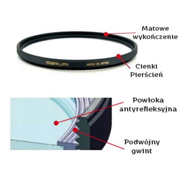 Filtr polaryzacyjny Marumi Fit Slim Circular 77mm Model CPL Fit + Slim