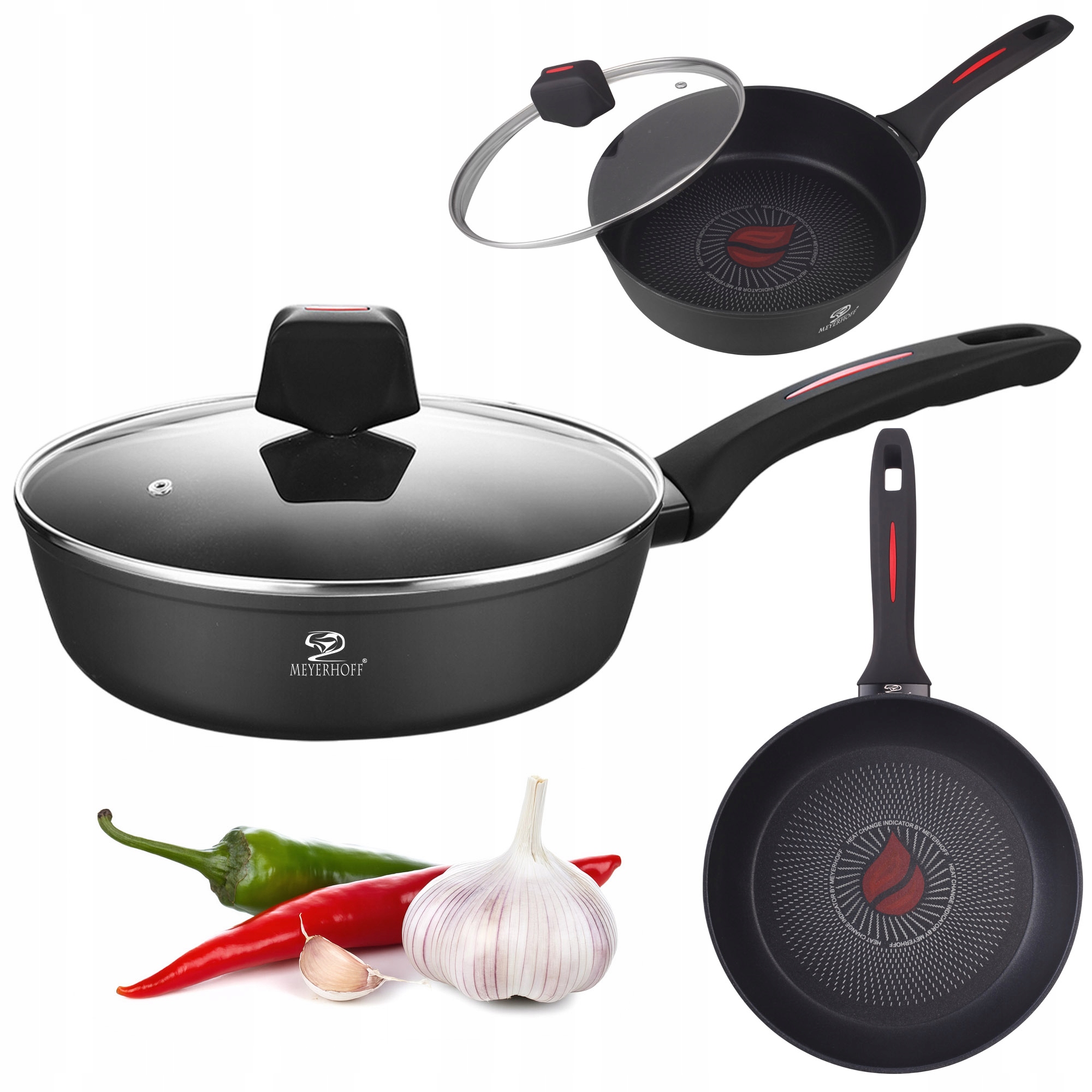Pánev s víkem Elegance 28 cm Funkce Thermo Point Tradiční indukce