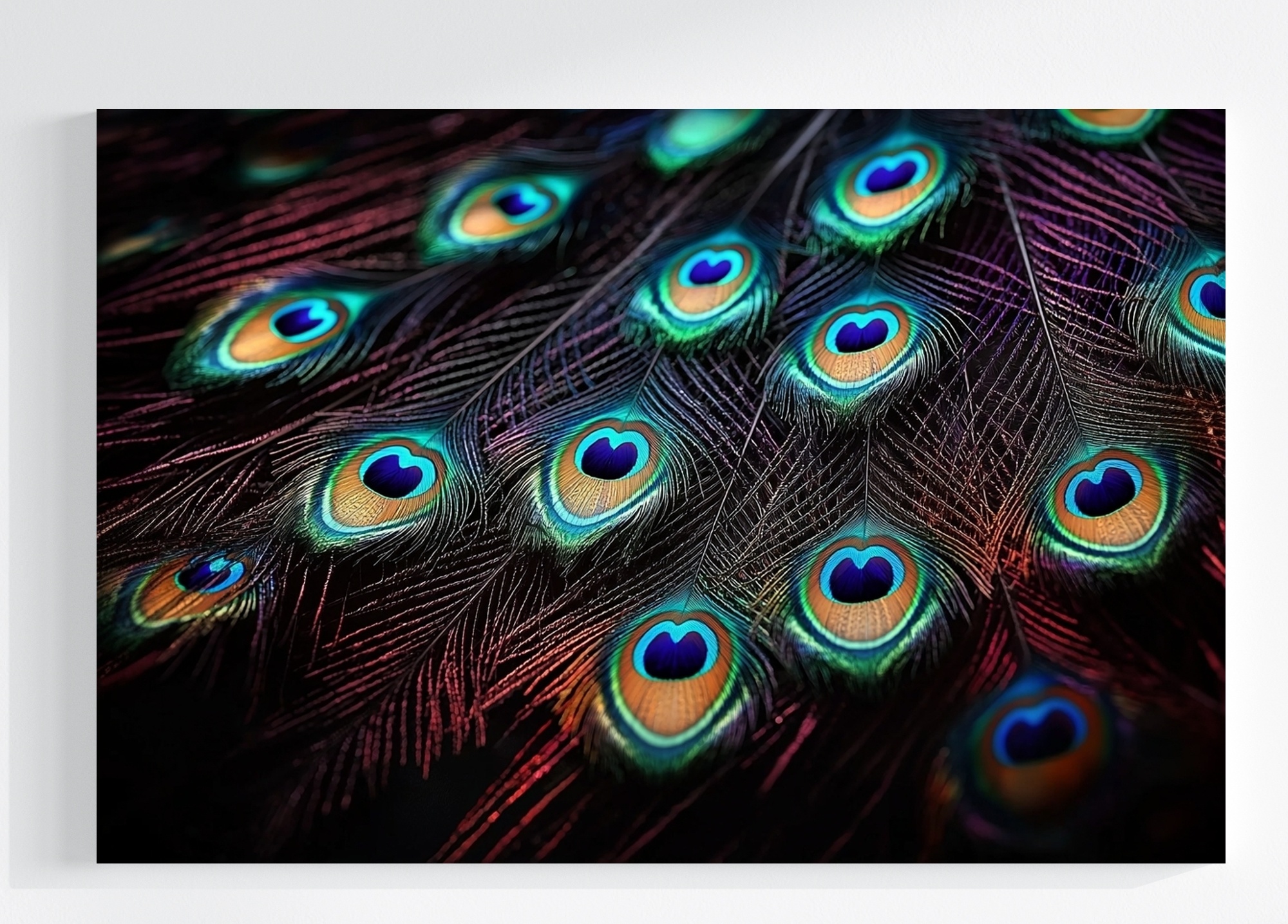 Obraz Na Plátně Canvas Paví Pera Páv Barevné Oči Příroda Peacock 120x80