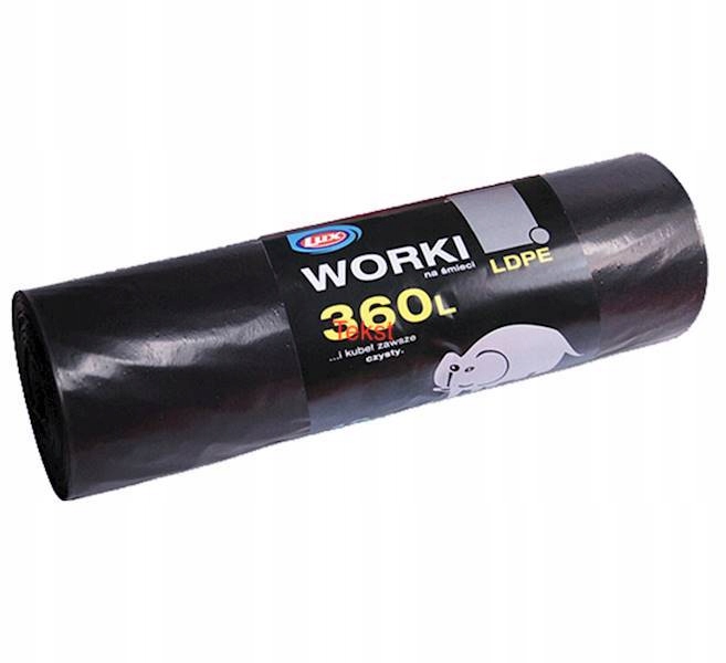 

Worki Na Śmieci Grube Wytrzymałe 360L Artek 10SZT