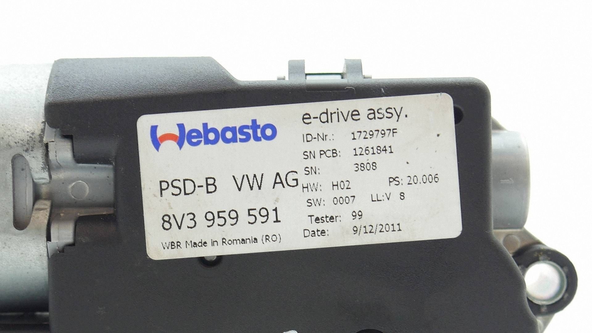 Motor Schiebedach AUDI A3 8V GOLF VII 8V3959591