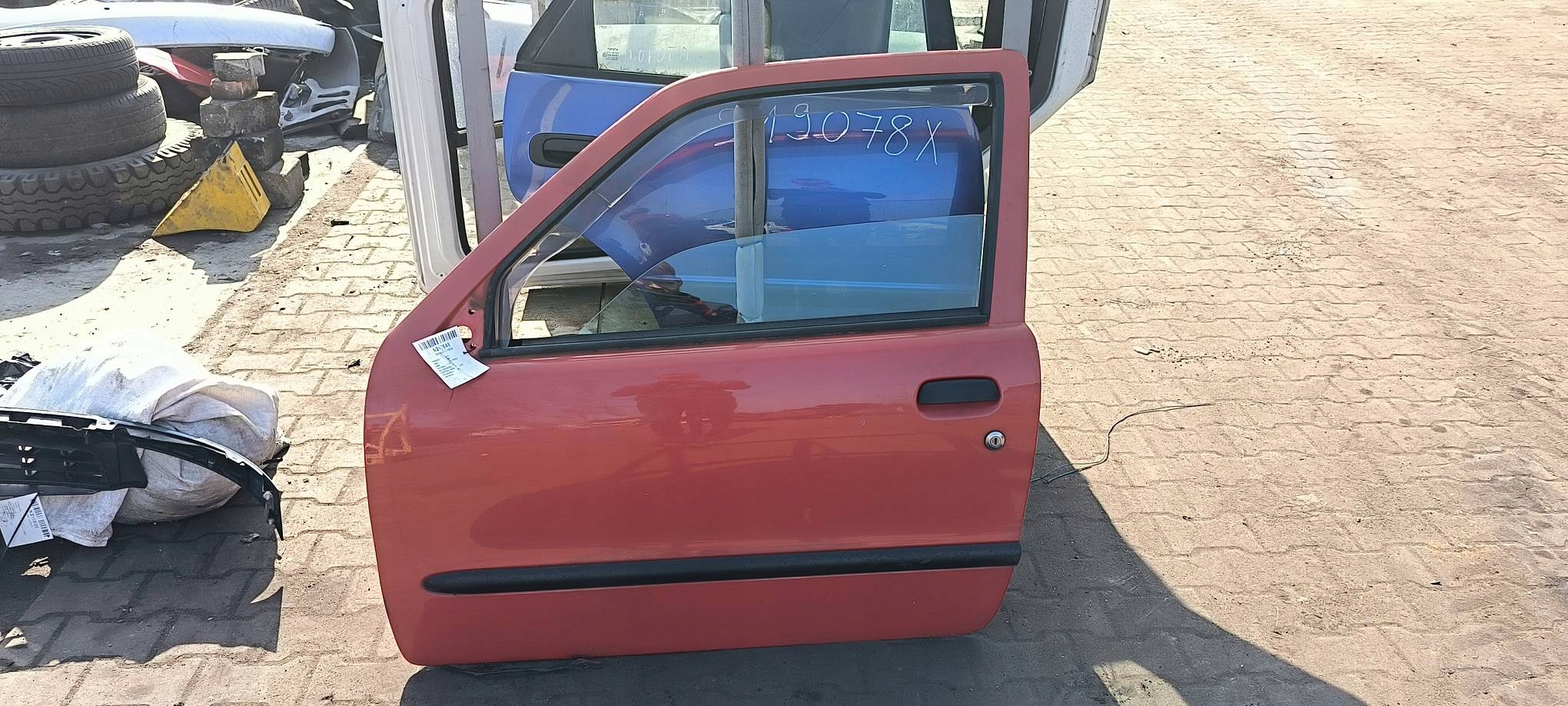 door left front red FIAT SEICENTO