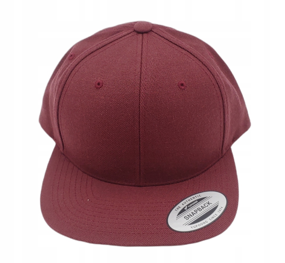 

Czapka Z Daszkiem Snapback Bordowa Yupoong