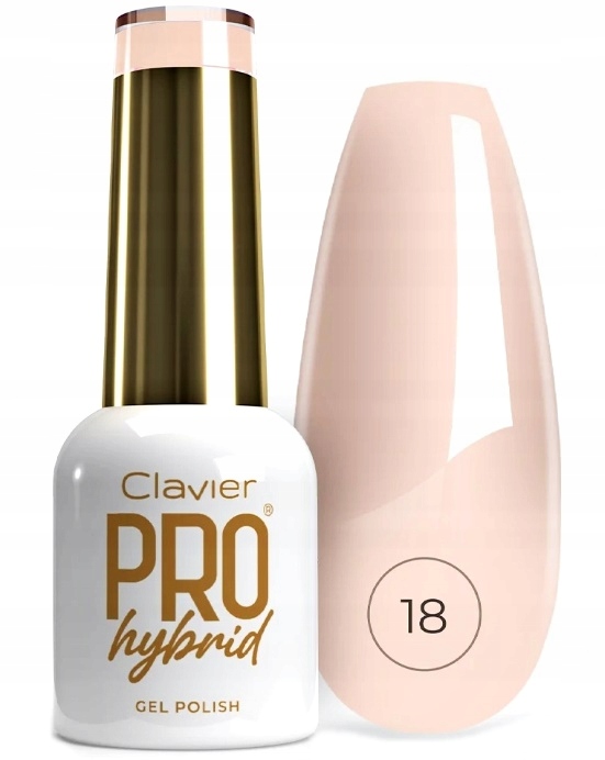 Lakier Hybrydowy Do Paznokci ProHybrid Gold Clavier 8 ml - 018