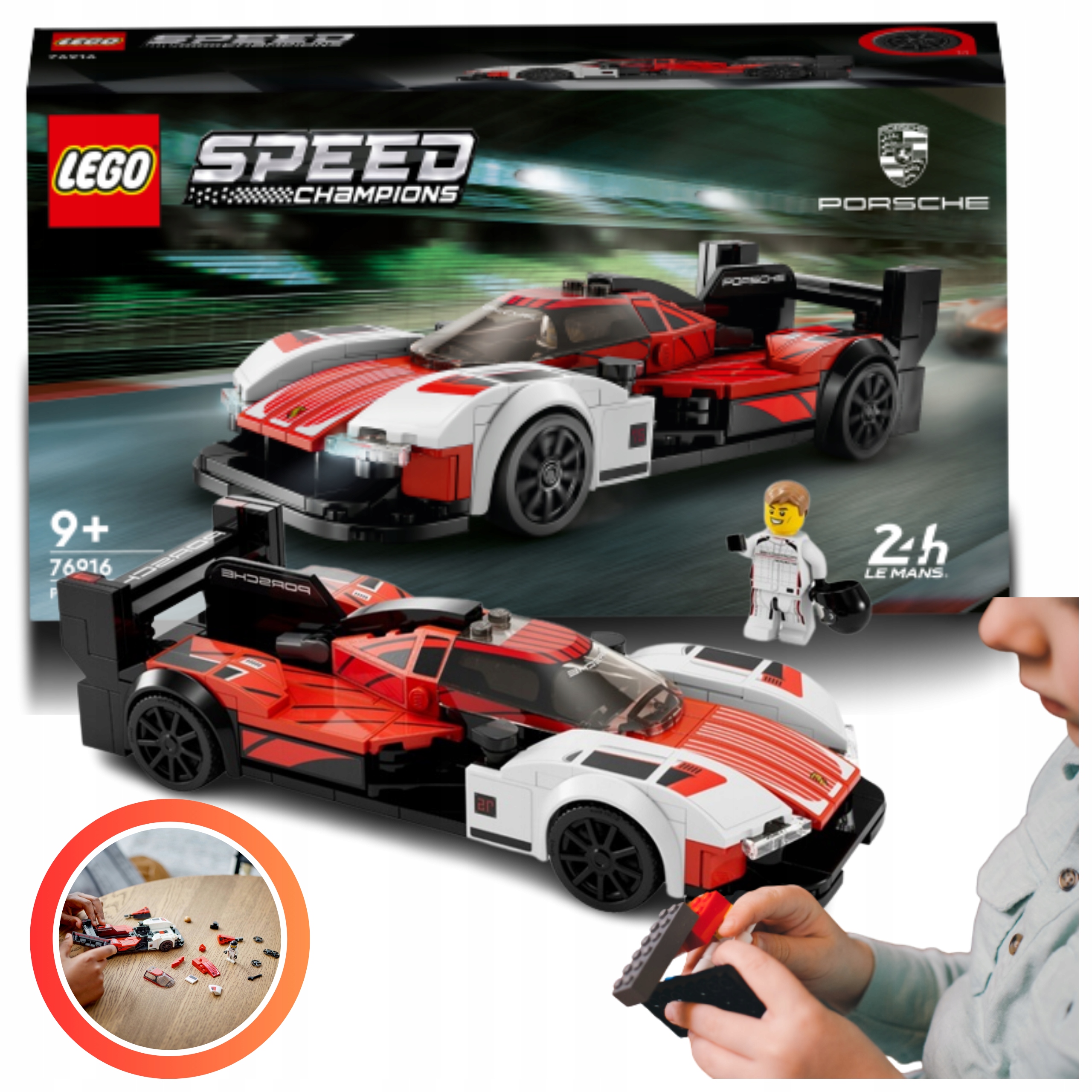 LEGO PORSCHE SPEED CHAMPIONS SAMOCHÓD AUTO ZESTAW KLOCKI FIGURKA PREZENT