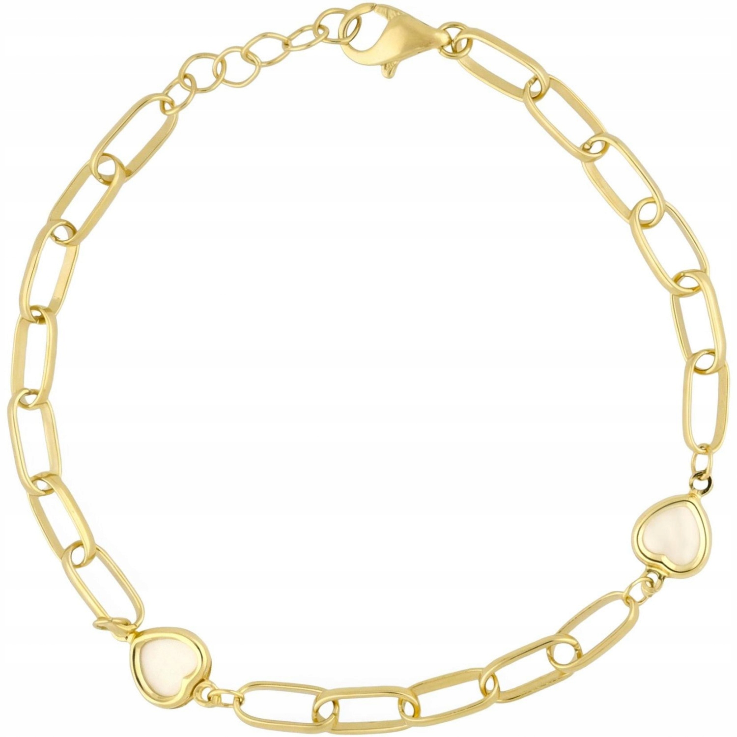 Dámský náramek Harf zlato 585 srdce