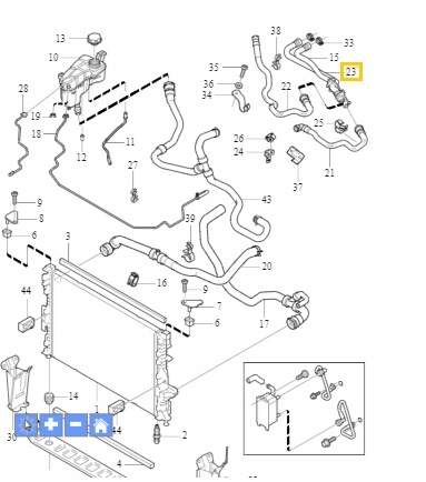 PRZEWODY NAGRZEWNICY OE VOLVO S60 S80 V60 V70 Part number 31274927
