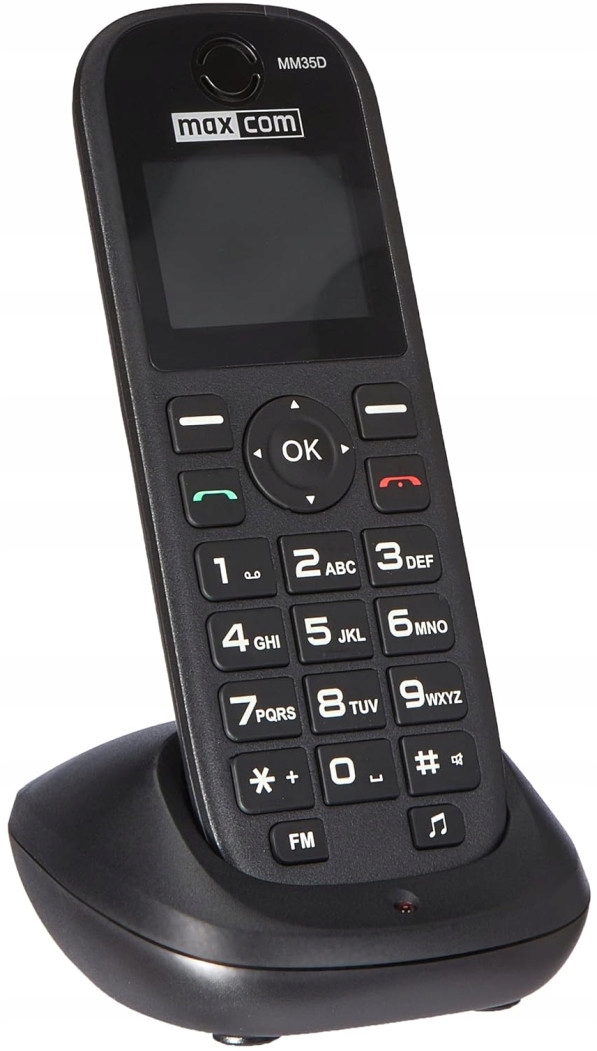 Telefon stacjonarny Maxcom Comfort MM35D SE Czarny Wbudowany wyświetlacz Tak