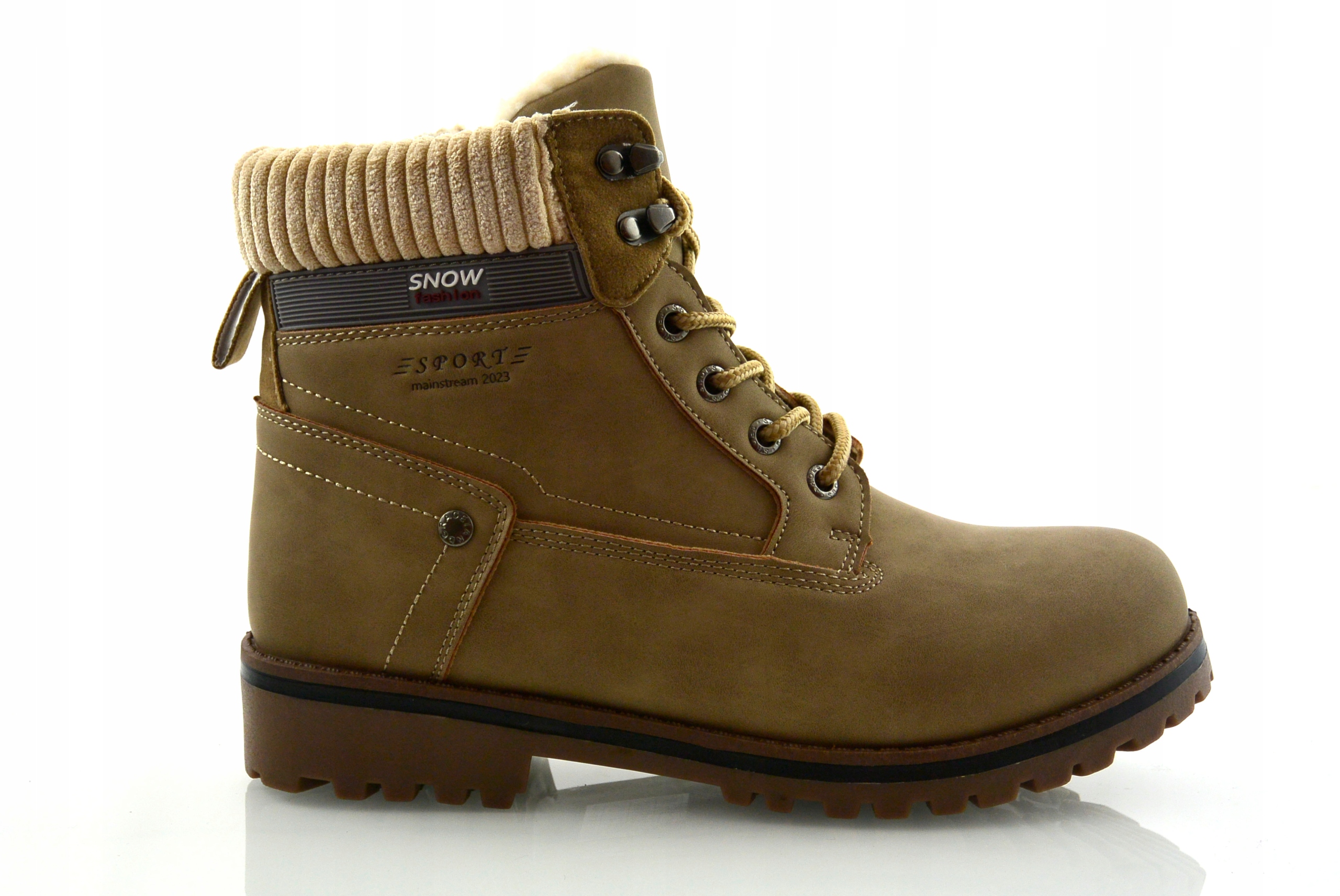 Béžové Zimní Silně Zateplené Dámské Trekové Sněhule 41