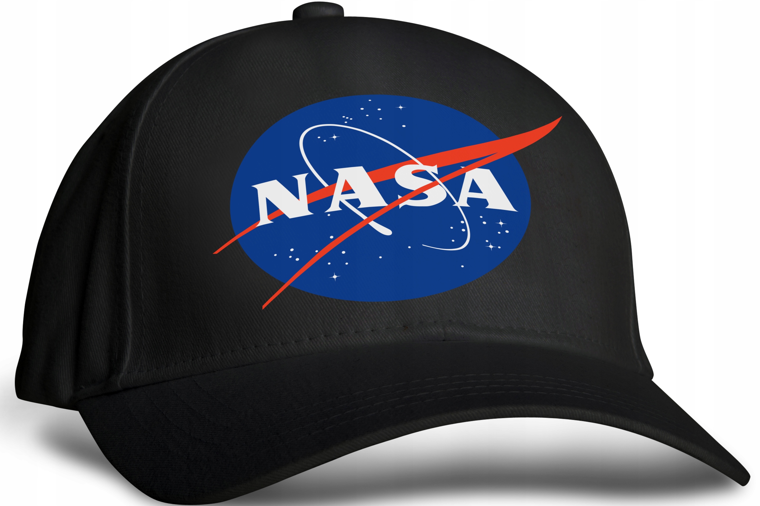 

Czapka bejsbolówka z daszkiem Nasa czarna