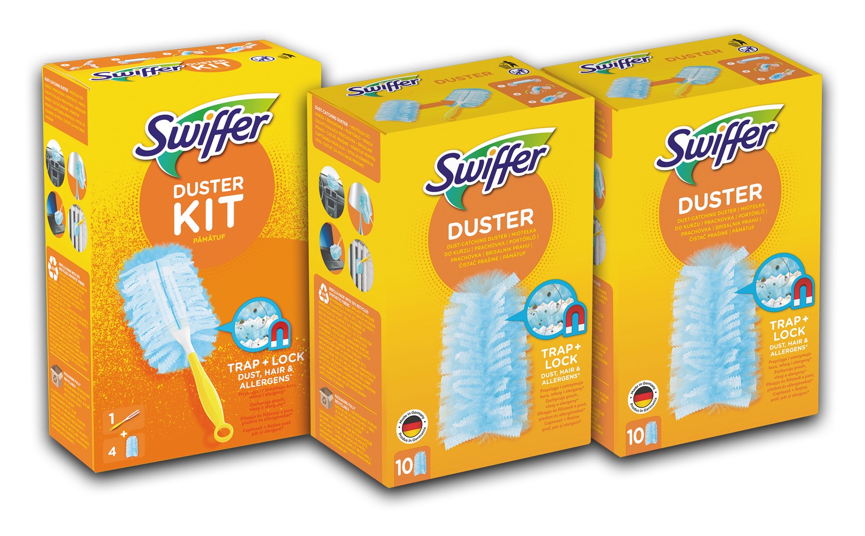 Levně Swiffer Prachovka Sada RUKOJEŤ+24 Náplní