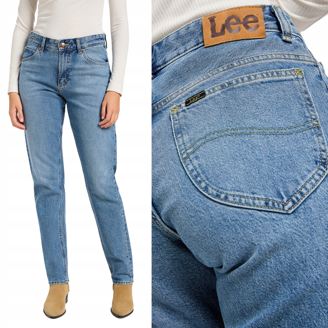 Lee Rider Jeans volné zúžené dámské džínové kalhoty mom jeans W31 L31