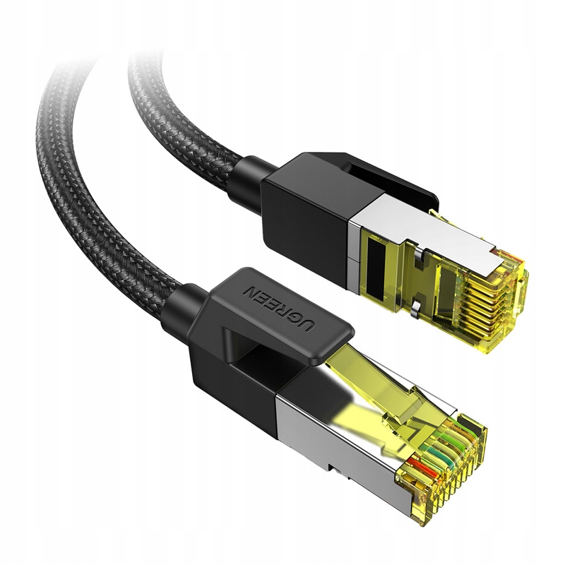 Patchcord Ugreen F/FTP 7 RJ45 / RJ45 10 m czarny